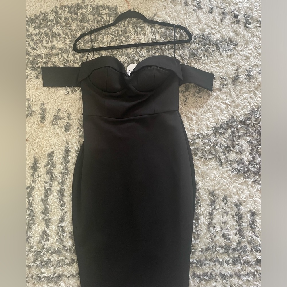 NWT Black Sleeveless Corset Dress sz M
